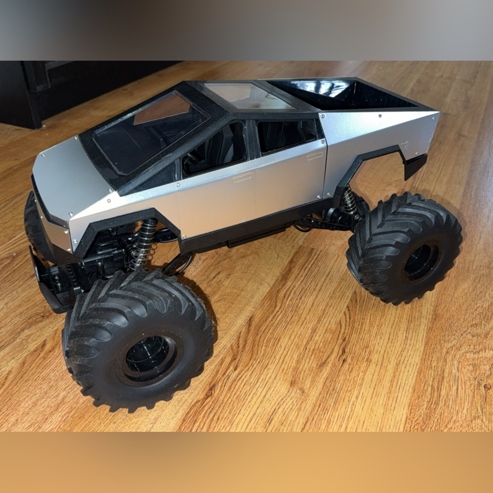 Black and Silver RC Car *Monster Cyber Truck* - Picture 2 of 6